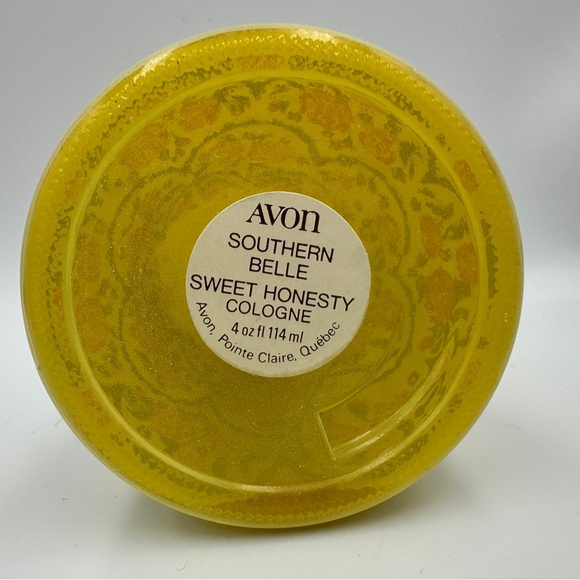 Vintage AVON Southern Belle  Cologne / Perfume 4 oz. yellow bottle - Empty - Picture 9 of 9